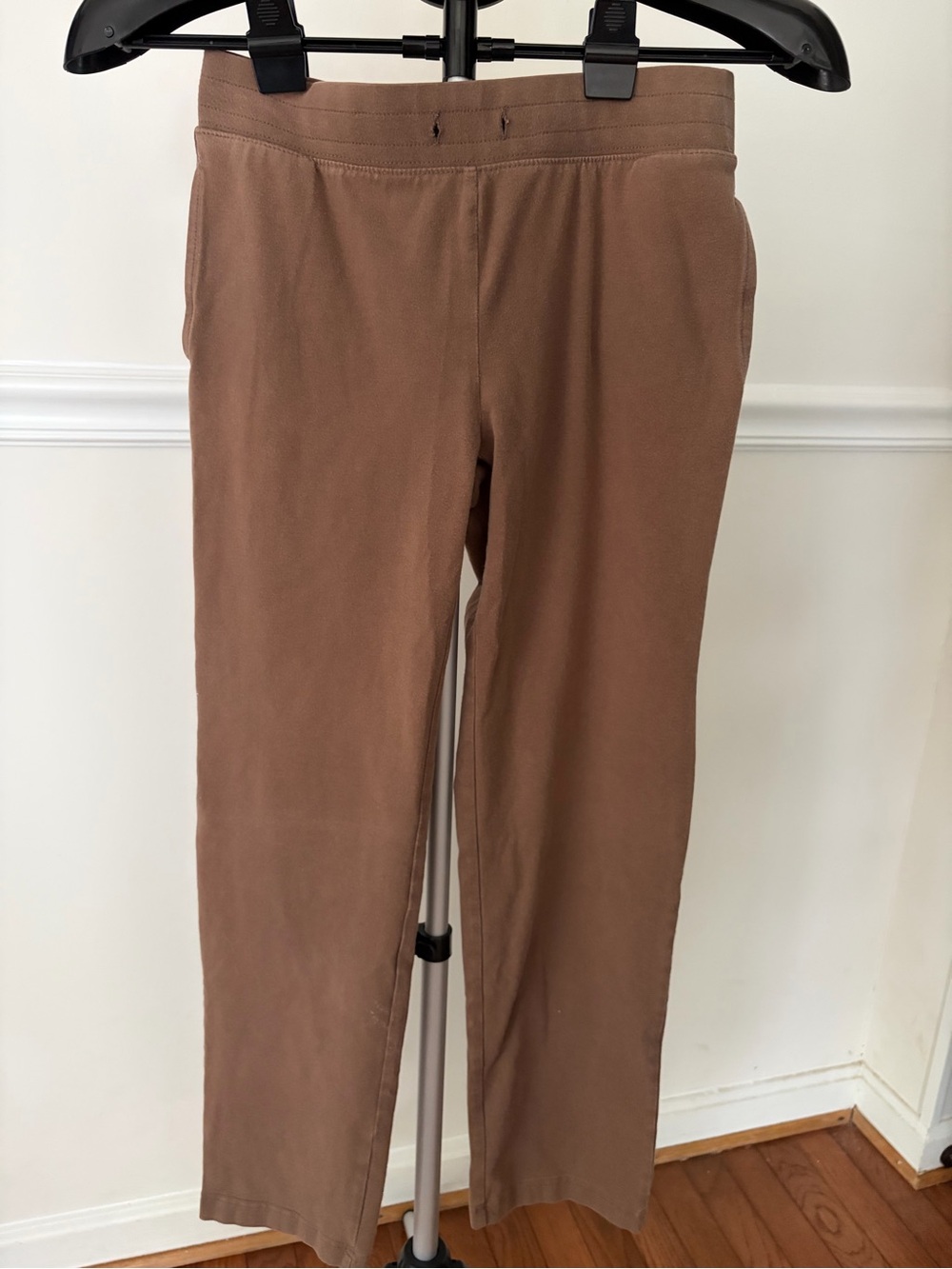 Karen Scott Brown Straight-Leg Chinos